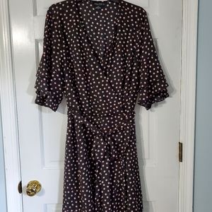 City Chic Polka Dot Faux Wrap Dress L/20 NWOT
